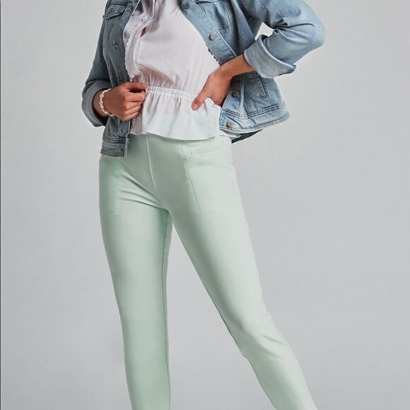 NWT Betabrand Large Petite Journey Skinny-Leg Journey Pants, Color Mojito - Picture 10 of 13